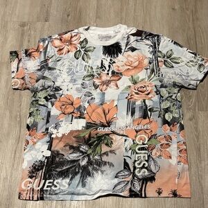 Guess Men's Tropical Floral Tee - Multicolor